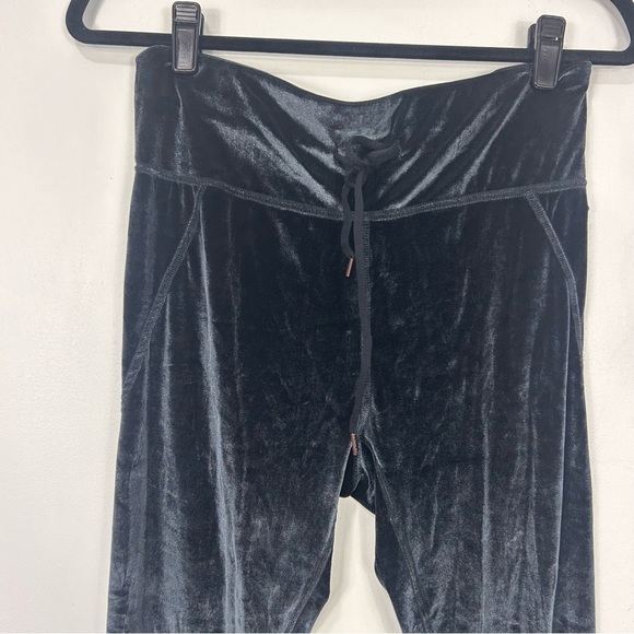 CALIA black faux suede hi rise leggings U1 - Picture 3 of 8